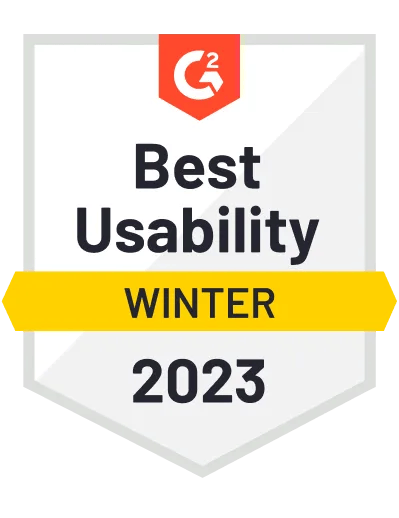 best usability winter 2023 badge