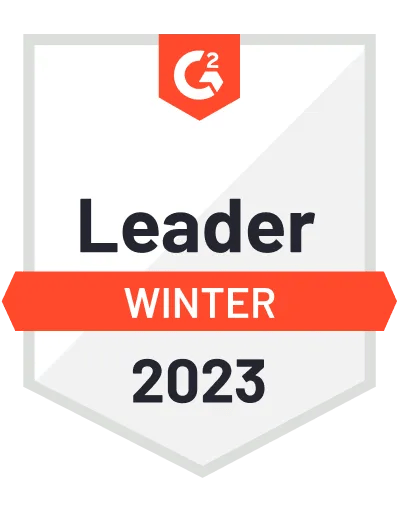 G2 reverse etl leader winter 2023 badge