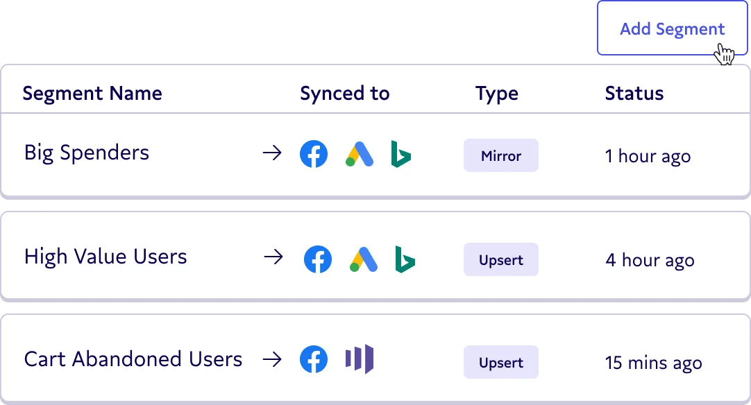 Create segments illustrations