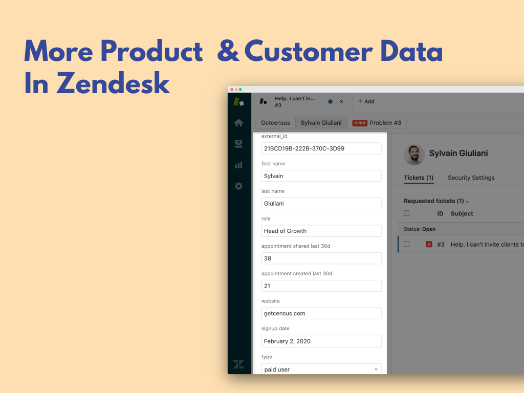 More Product & Customer Data in Zendesk. Always up to date