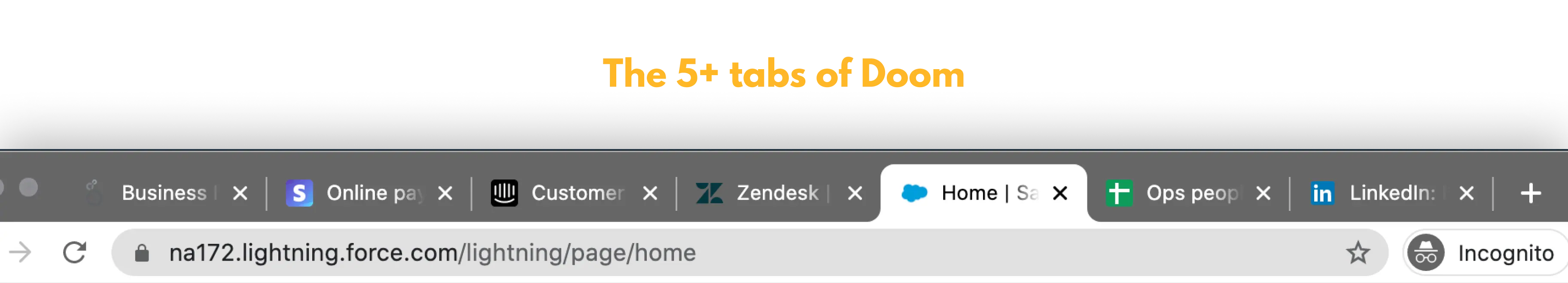 Data stack tools tabs