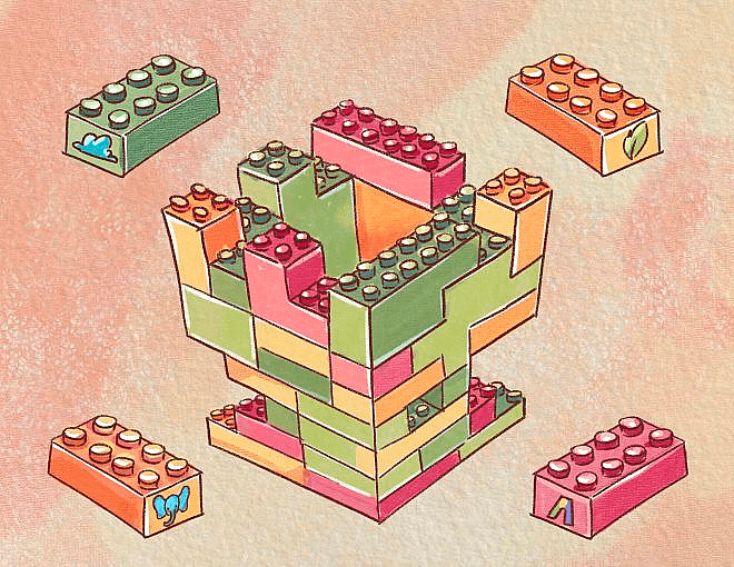 Data as a product lego diagram