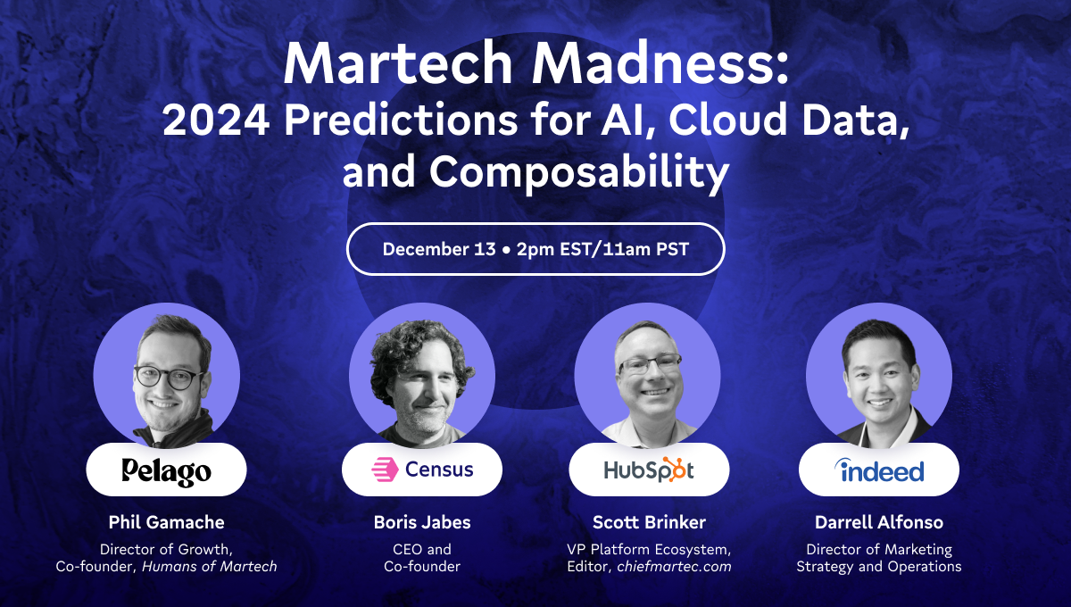 Martech Madness: 2024 Predictions for AI, Cloud Data, and Composability