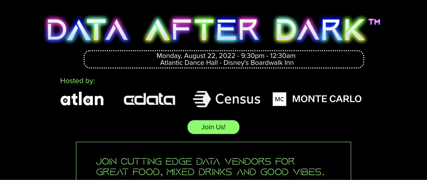 Data After Dark @ The Gartner Data & Analytics Summit
